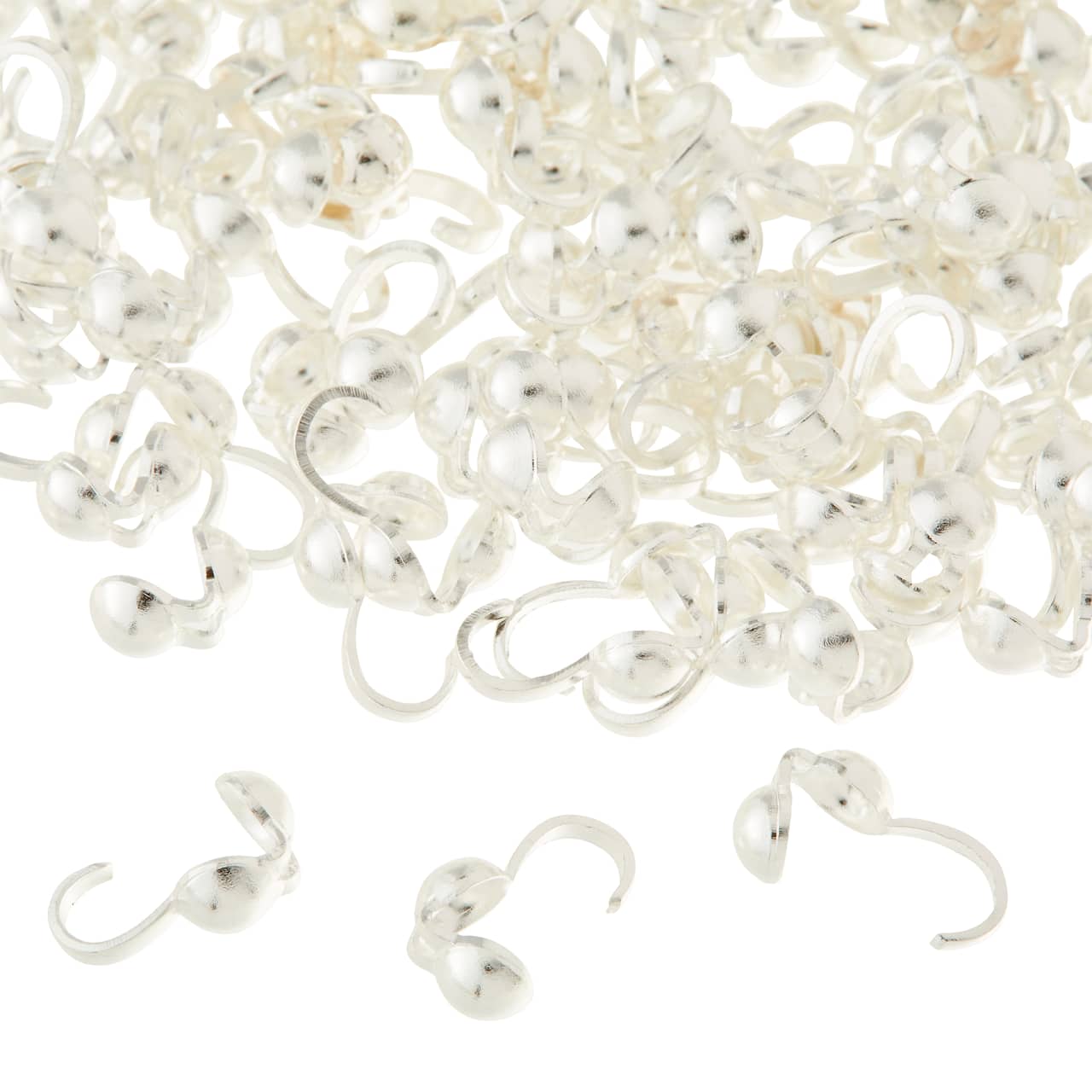 9mm Silver Clam Shell Crimp Bead Covers by Bead Landing™